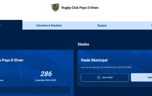 Le calendrier &amp; résultats du club, des M16 aux séniors !